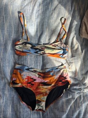 SOLID & STRIPED Elsa Top, Ginger Bottom